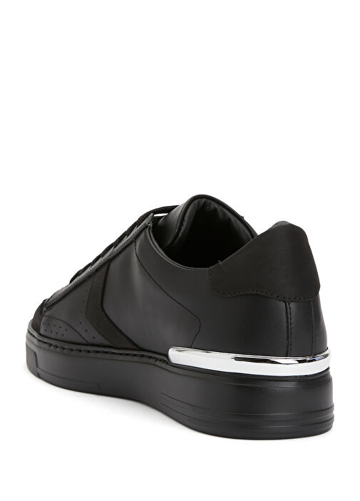 Arrow Force Siyah Erkek Deri Sneaker - Görsel 4