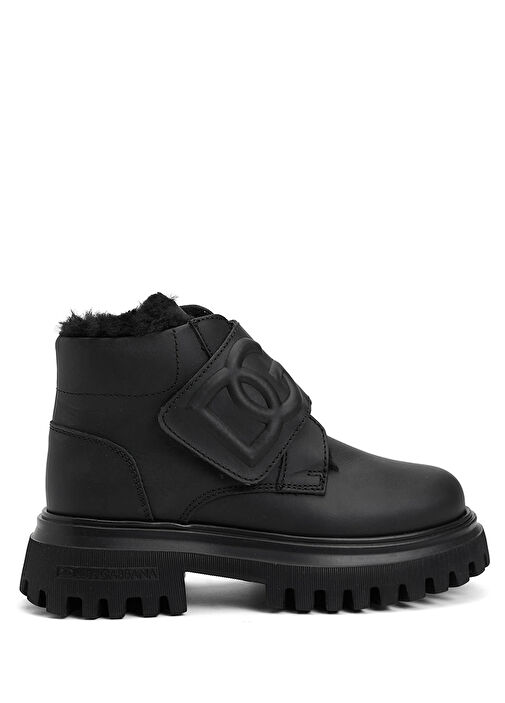 Siyah Erkek Çocuk Deri Bot - Görsel 2