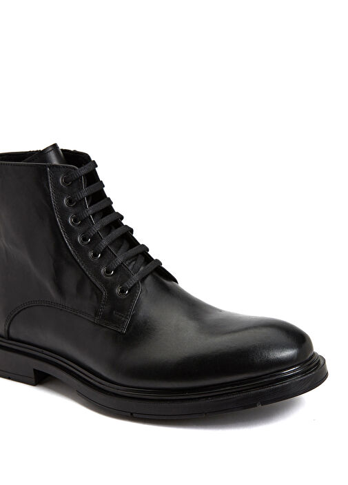 Siyah Erkek Deri Bot - Görsel 7