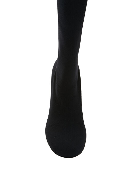 Veneda Siyah Kadın Yün Çizme - Görsel 5