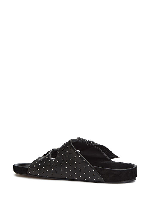 Isabel Marant Isabel Marant Siyah Gümüş Lennyo Siyah Silver Kadın Deri Terlik Beymen'de! Siyah Gümüş - 4. görsel