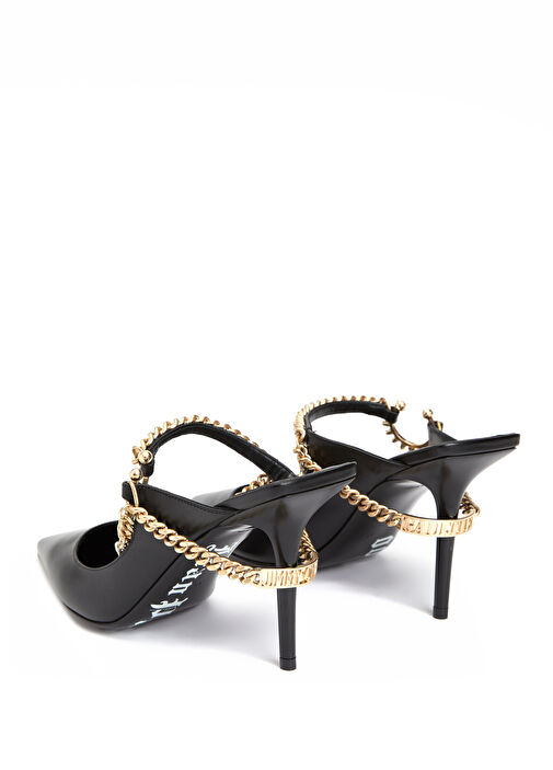 Bing Siyah Topuklu Deri Terlik - Görsel 4