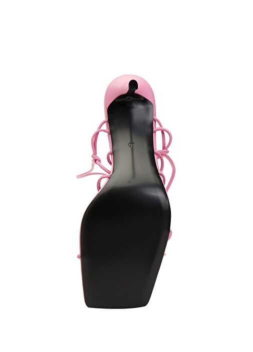 Pembe Kadın Deri Sandalet - Görsel 6