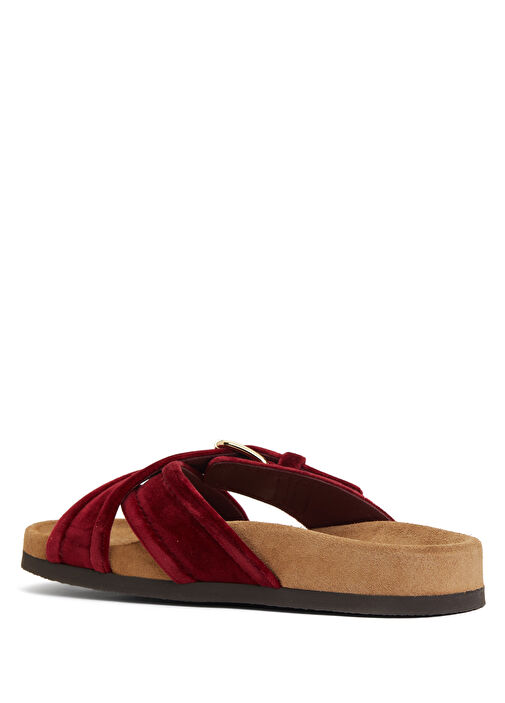 Bordo Kadın Terlik - Görsel 4