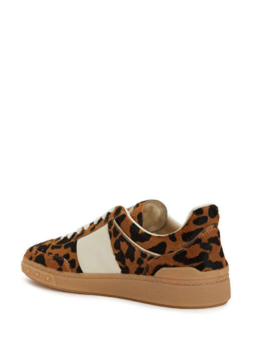 Upvillage Leopar Desenli Kadın Deri Sneaker - Görsel 4