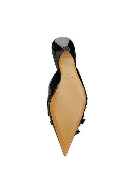 The Emma Kitten Siyah Deri Topuklu Ayakkabı - Görsel 6