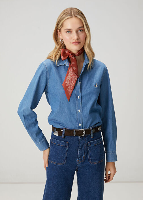 Mavi Basic Denim Gömlek