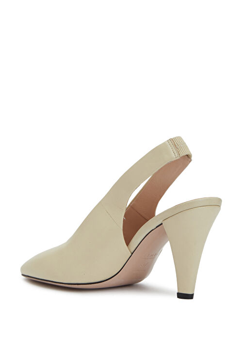 Beymen Collection Beymen Collection Retro Ekru Deri Topuklu Ayakkabı Basketbol Ayakkabıları | Beymen Ekru - 4. görsel