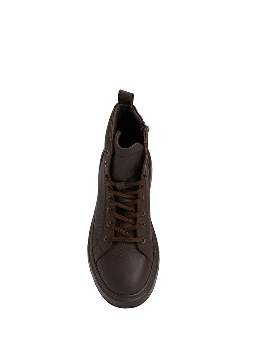 Kahverengi Floter Baskılı Erkek Deri Bot - Görsel 5