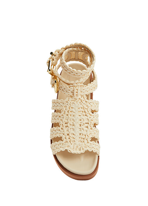 Goldie Gladiator Bej Kadın Deri Sandalet - Görsel 5