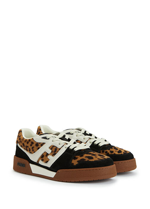 Leopar Kadın Deri Sneaker - Görsel 3