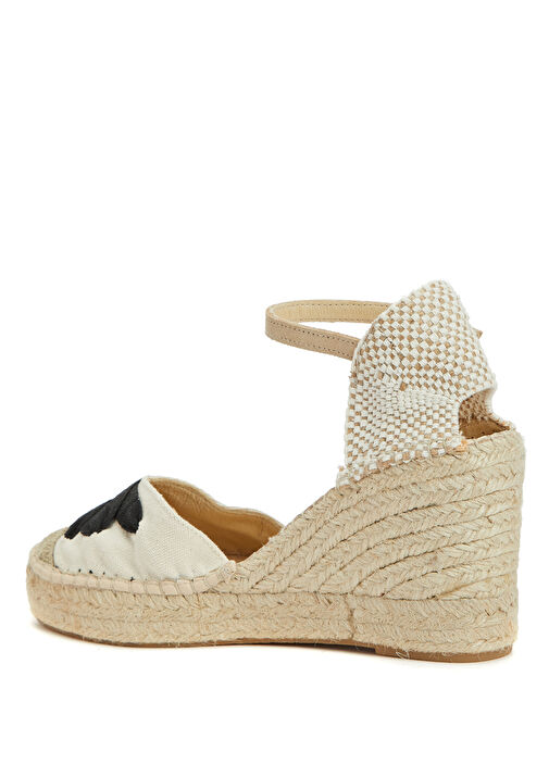 Siyah Kırık Beyaz Kadın Espadril - Görsel 4