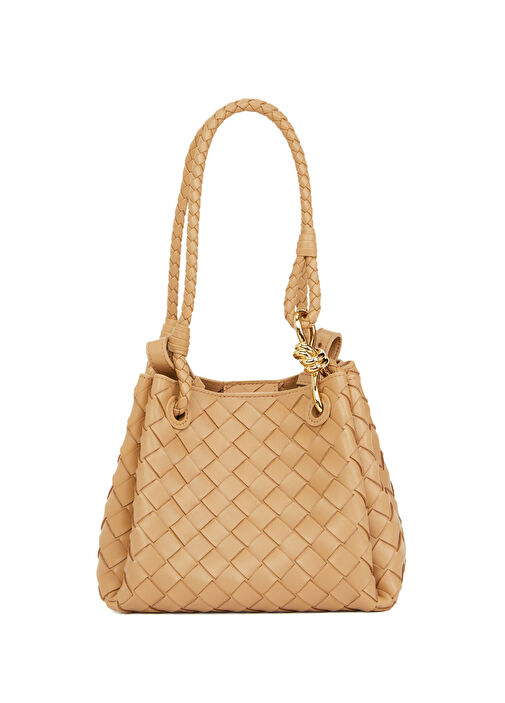Bottega Veneta Bej Kadın Parachute Small Bej Kadın Deri Çanta
