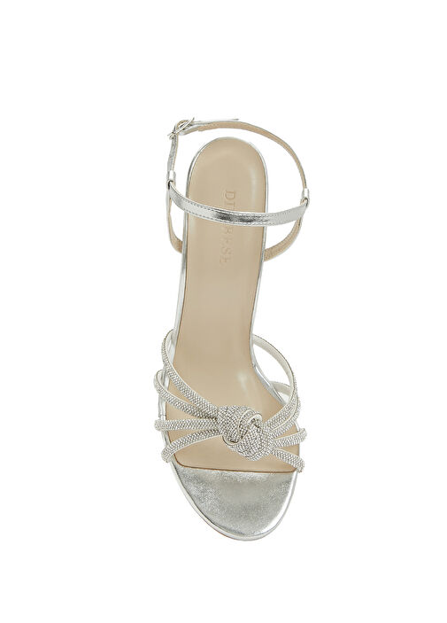Gümüş Kadın Sandalet - Görsel 5