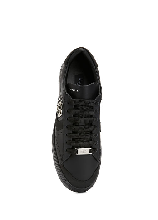 Arrow Force Siyah Erkek Deri Sneaker - Görsel 5