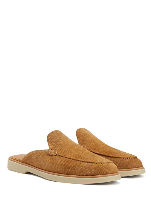 Sophie Açık Kahverengi Kadın Süet Terlik - Görsel 3