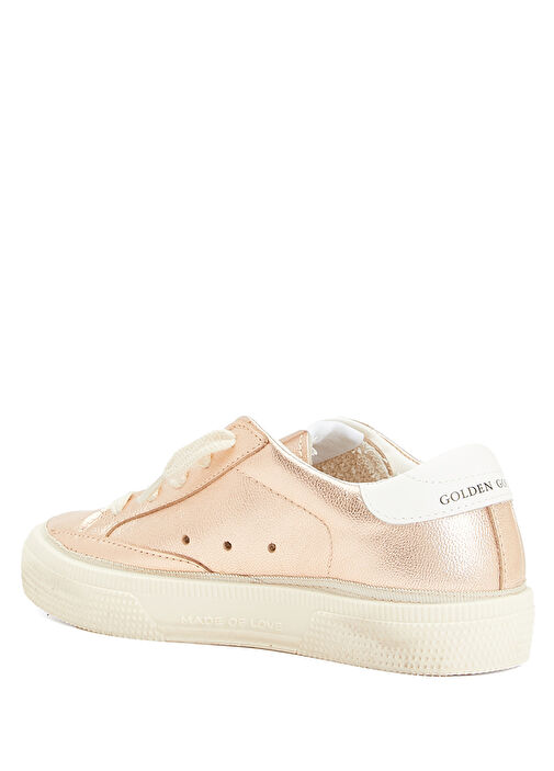 May Beyaz Unisex Çocuk Deri Sneaker - Görsel 4