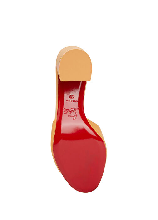 Jane Camel Kadın Deri Terlik - Görsel 6