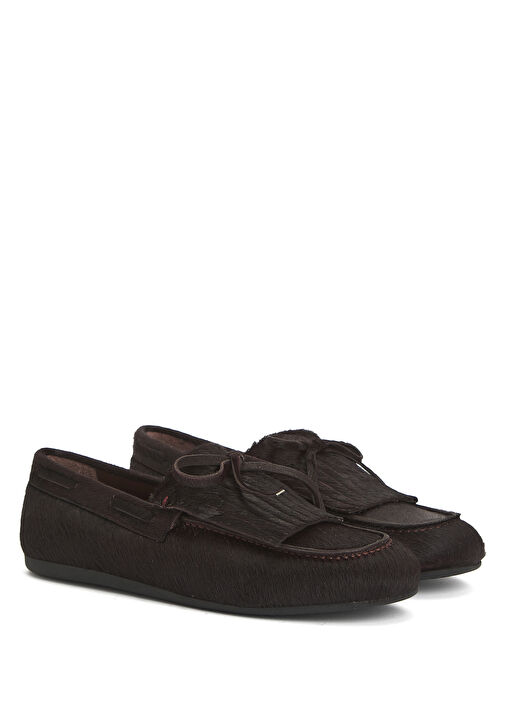 Kahverengi Kadın Deri Loafer - Görsel 3