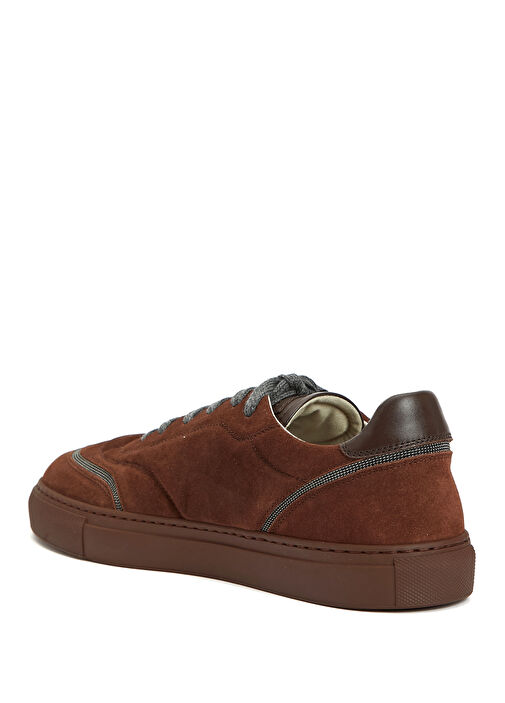 Bordo Kadın Deri Sneaker - Görsel 4