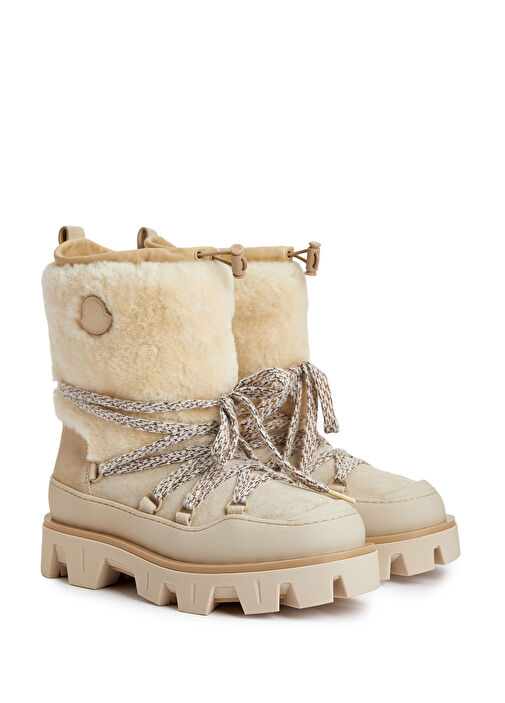 Peak Apres Bej Kadın Deri Kar Botu - Görsel 3