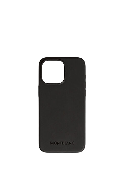 Montblanc Siyah Erkek Siyah iPhone 16 Pro Max Deri Magsafe Telefon