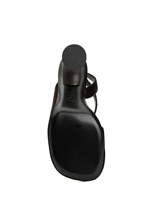 Koyu Kahverengi Topuklu Ayakkabı - Görsel 6