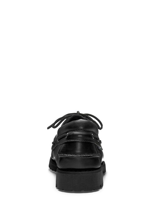 Acadia Waxy Siyah Erkek Deri Ayakkabı - Görsel 5