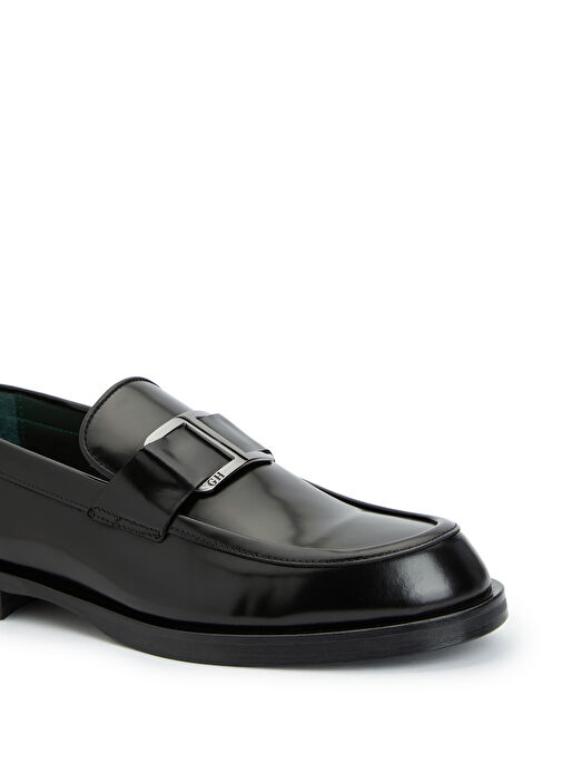 Siyah Erkek Deri Loafer - Görsel 7