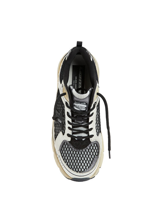 Siyah Beyaz Kadın Sneaker - Görsel 5