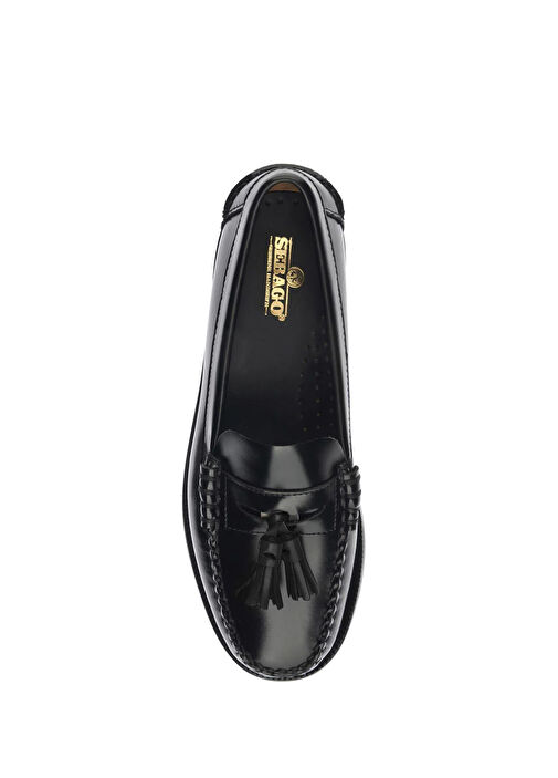 Classic Dan Siyah Kadın Deri Loafer - Görsel 4