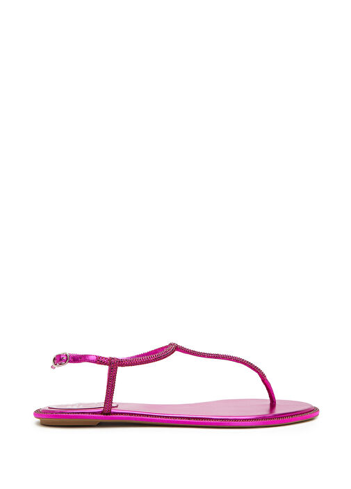 Diana Fuşya Taşlı Kadın Sandalet - Görsel 2