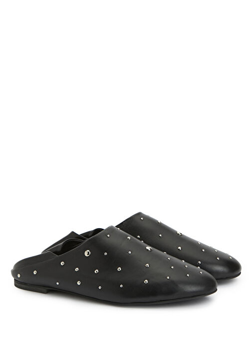 Siyah Kadın Deri Babet - Görsel 3