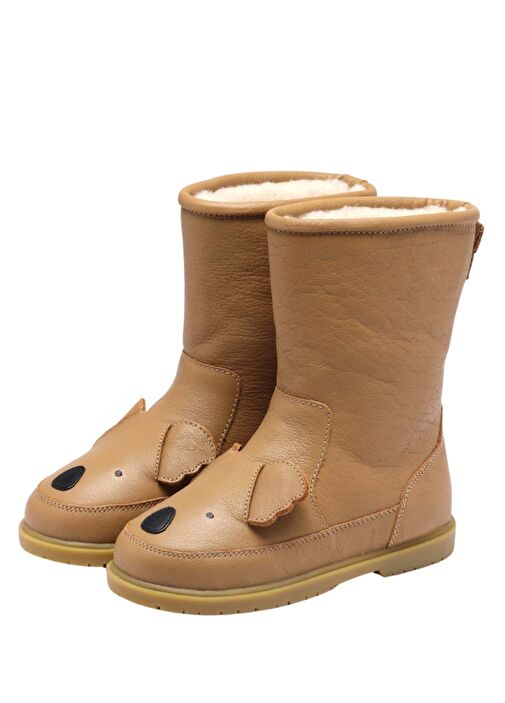 Wadudu Classic Kahverengi Unisex Çocuk Deri Bot - Görsel 3