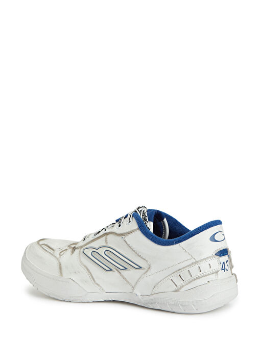 Hamptons Mavi Beyaz Erkek Deri Sneaker - Görsel 4