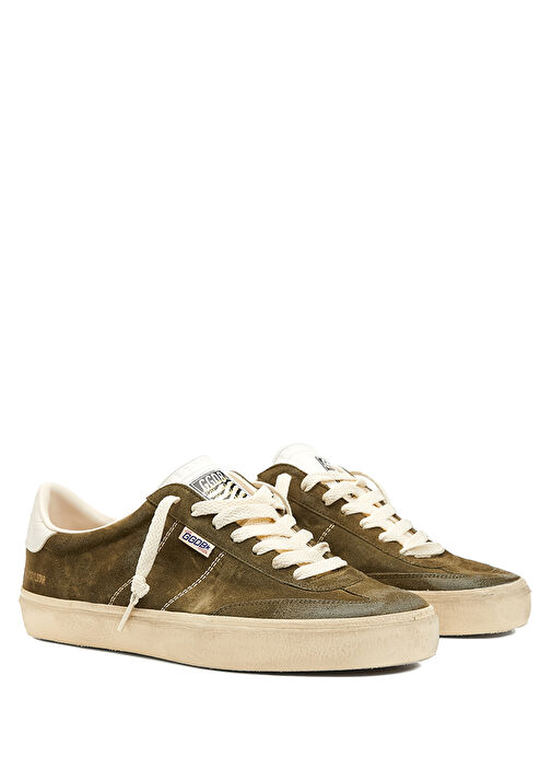 Soul Star Haki Beyaz Erkek Deri Sneaker - Görsel 3