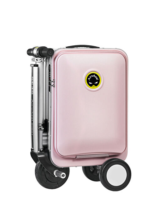 SE3S Pembe Kabin Boy Elektrikli Binilebilir Scooter Valiz