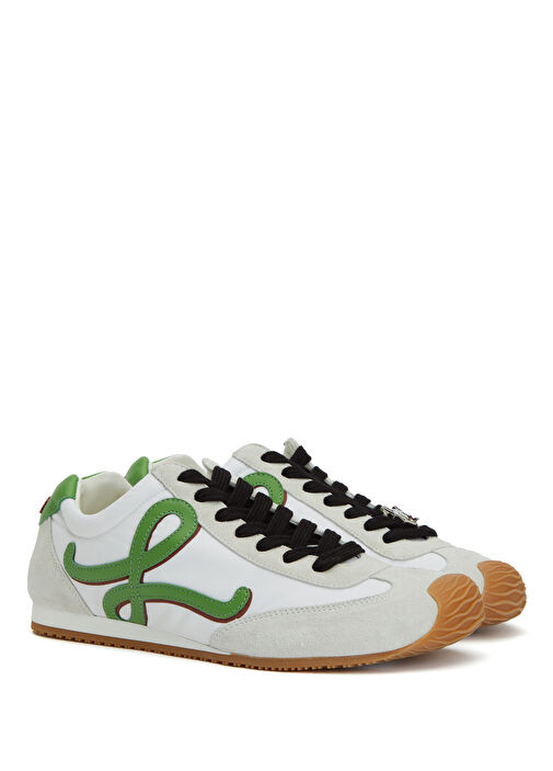 Loewe Loewe Beyaz Yesil Ballet Runner 2.0 Beyaz Yeşil Kadın Deri Sneaker | Beymen Beyaz Yesil - 3. görsel