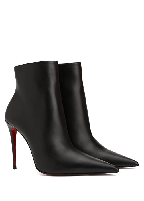 Kate Siyah Kadın Deri Bot - Görsel 3