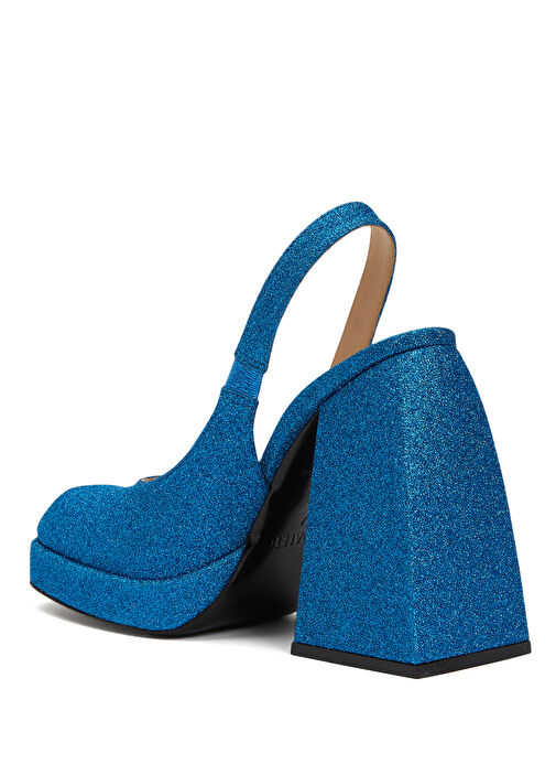 Bulla Jill Mavi Topuklu Ayakkabı - Görsel 4