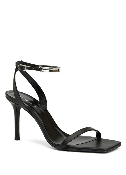 Siyah Kadın Deri Sandalet - Görsel 3