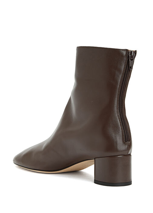 Kahverengi Kadın Deri Bot - Görsel 4