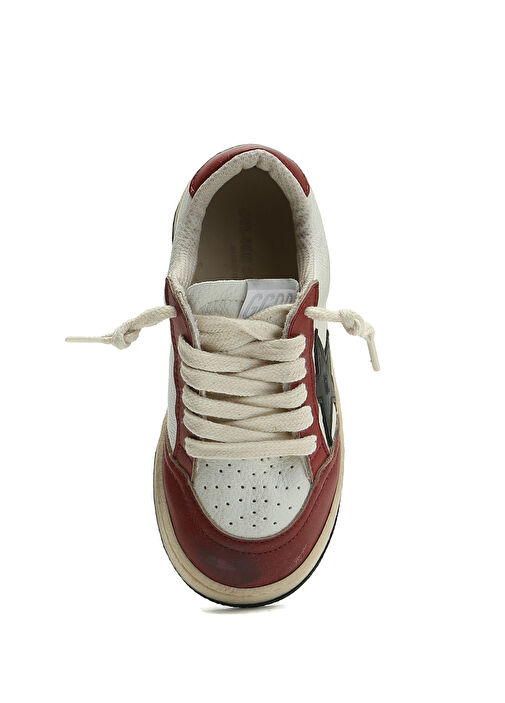 Ball Star Kırmızı Beyaz Çocuk Deri Sneaker - Görsel 5
