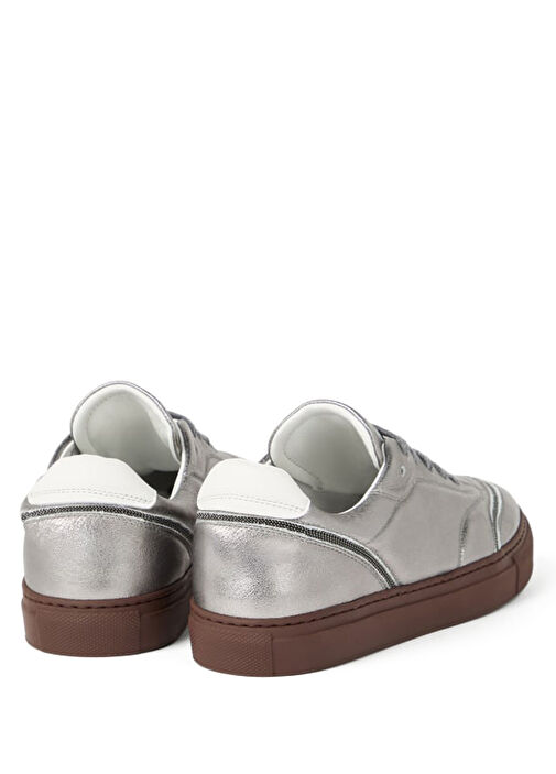 Silver Kadın Deri Sneaker - Görsel 4