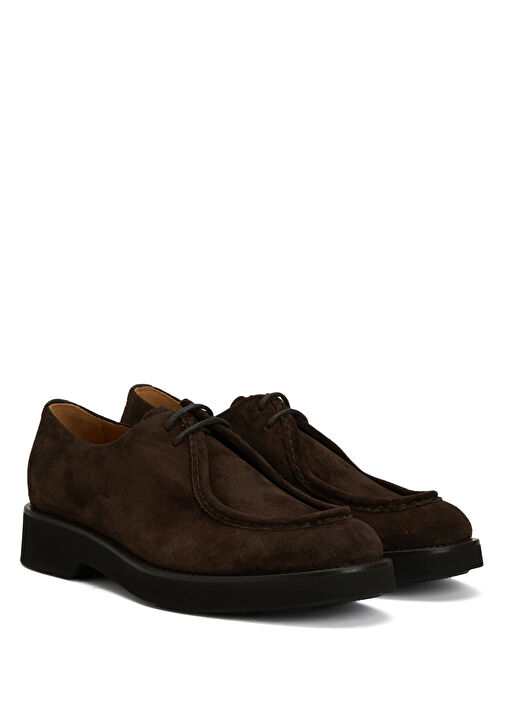 Kahverengi Kadın Deri Loafer - Görsel 3