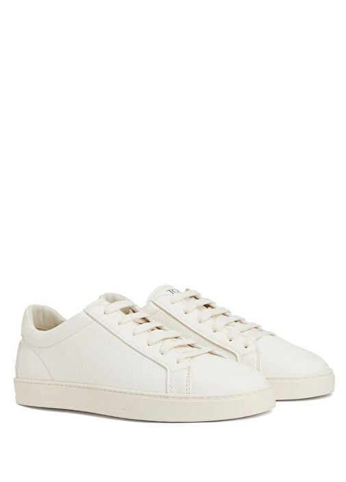 Beyaz Erkek Deri Sneaker - Görsel 3