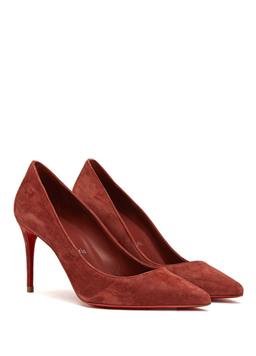 Kate Bordo Süet Stiletto - Görsel 3