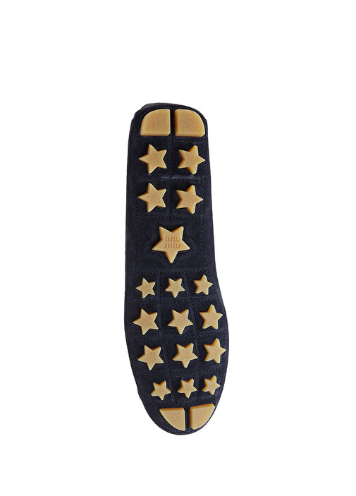 Lacivert Kadın Deri Loafer - Görsel 6