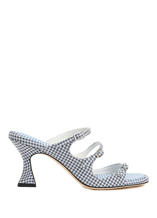 Kitty Mavi Beyaz Pötikareli Kadın Terlik - Görsel 2