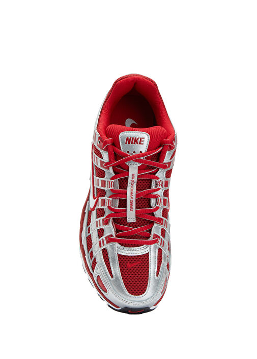 P-6000 Kırmızı Gri Kadın Sneaker - Görsel 5